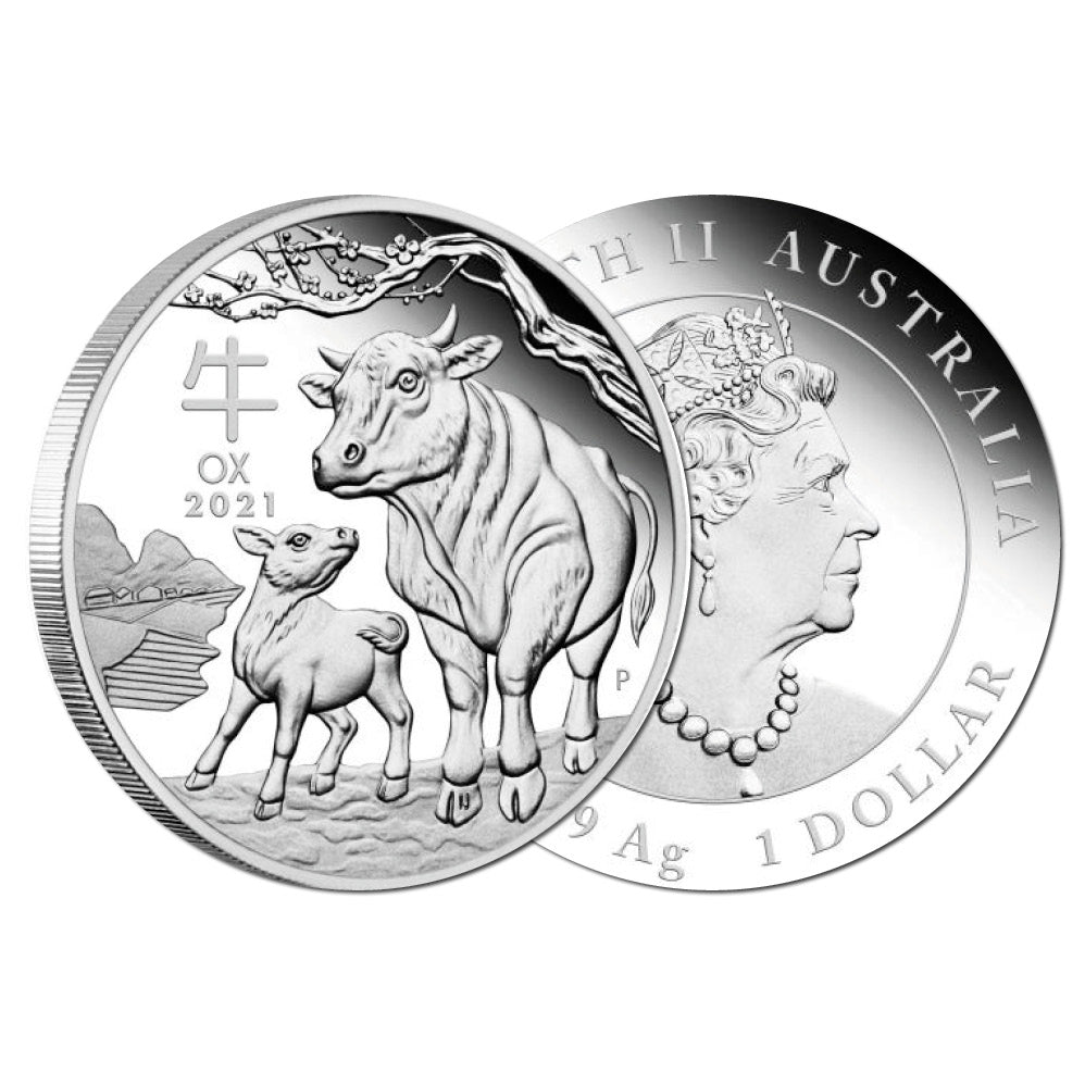 2021 Silver 1oz Year of the Ox Coin