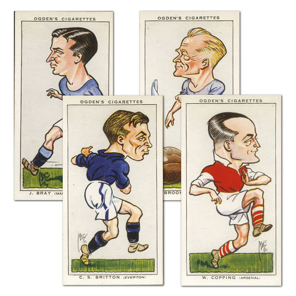 Football Caricatures (50) Ogdens 1935