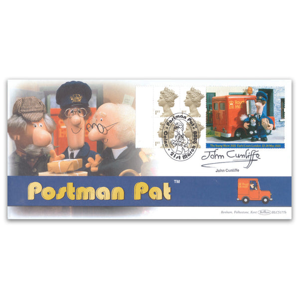 2000 Postman Pat Label - Signed John Cunliffe