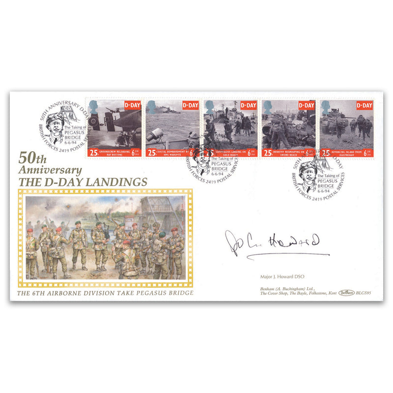 1994 D-Day 50th Anniversary - Signed Major J. Howard DSO