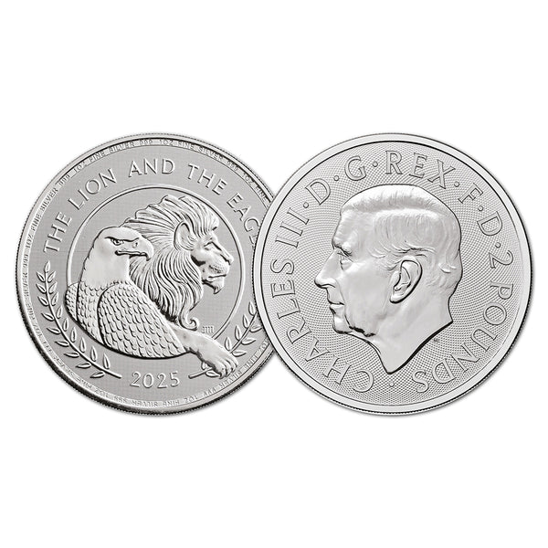 2025 UK The Lion & The Eagle1oz Silver Coin_CBN1208A