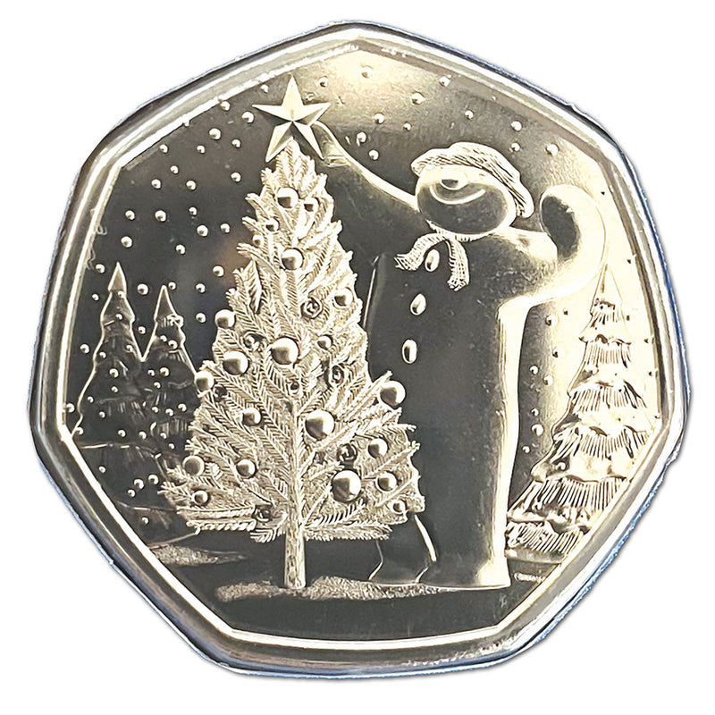 2024 The Snowman Uncirculated 50p Coin