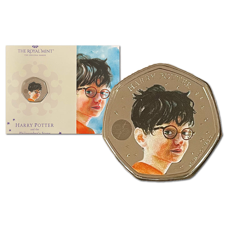 2022 Royal Mint Harry Potter Uncirculated Coloured 50p Coin_CBN1219