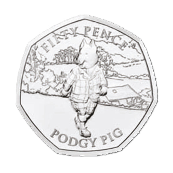 2020 IOM Podgy Pig  50p coin_CBN953C