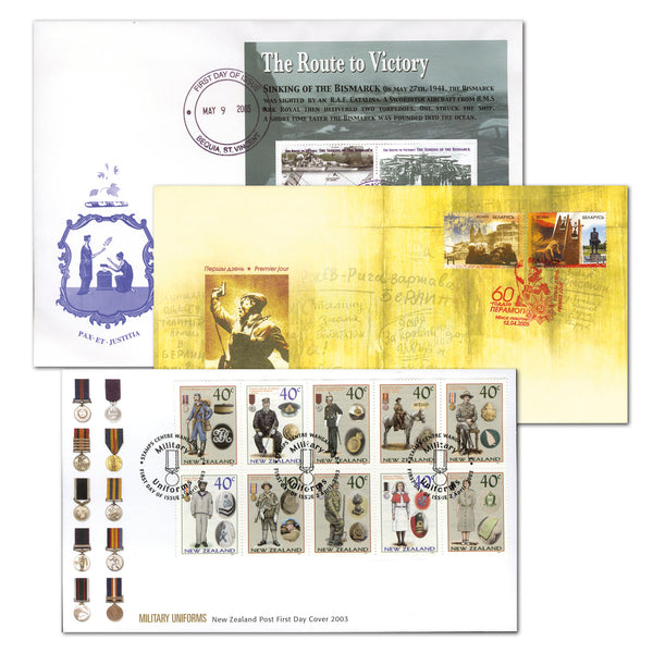 61 x 'Militaria' First Day Covers_CLN2599