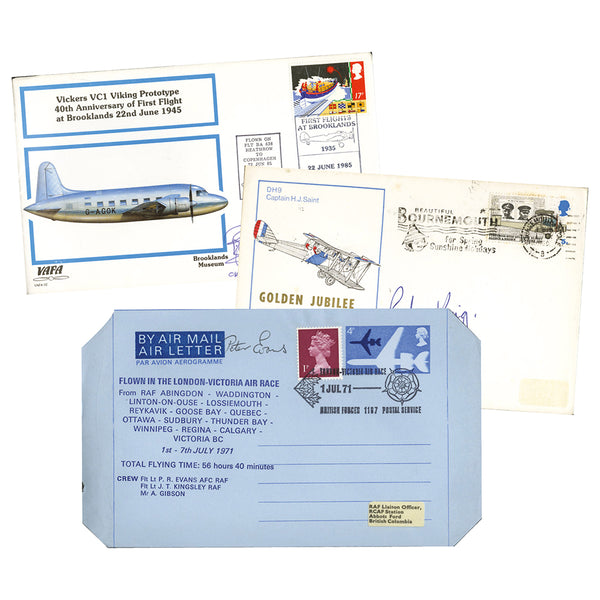 Aviation Themed Signed Covers