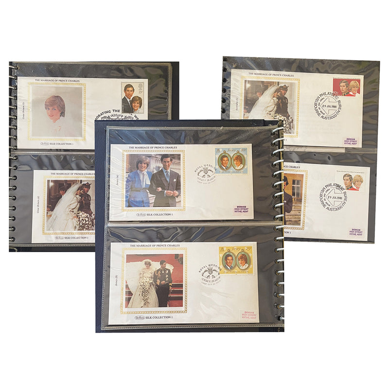 1981 Royal Wedding Commonwealth FDC Collection in Album_CLN3066