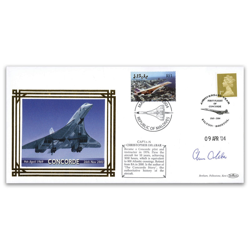 2004 Concorde Pilot Signed - Signed Christopher Orlebar_COL11006S