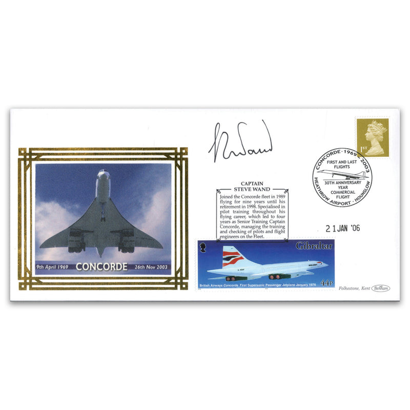 2006 Concorde Pilots - Signed Captain Steve Wand