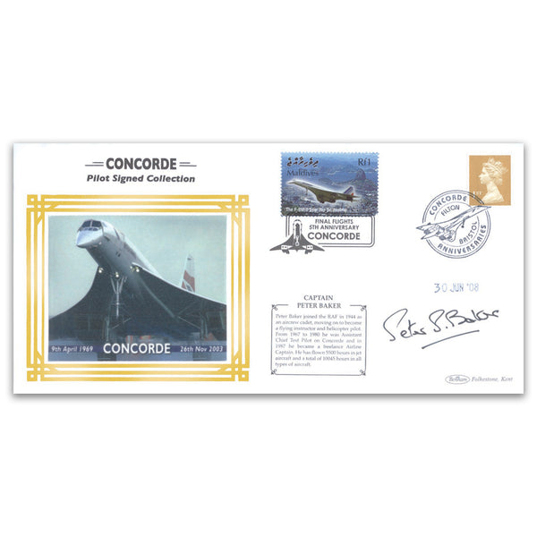 2008 Concorde Pilots - Signed Peter Baker