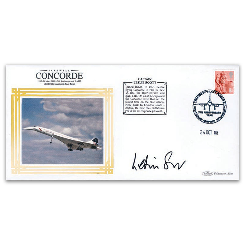 2008 Concorde Pilots - Signed Leslie Scott