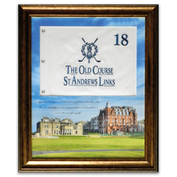 The Old Course St Andrews Link Pin Flag Framed_CXP0394