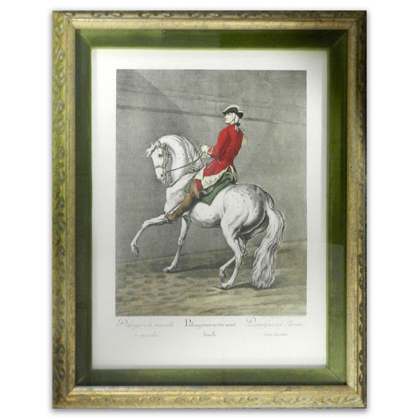 Johann Elias Ridinger Elegant Equestrian Rider Framed Print_CXP0395