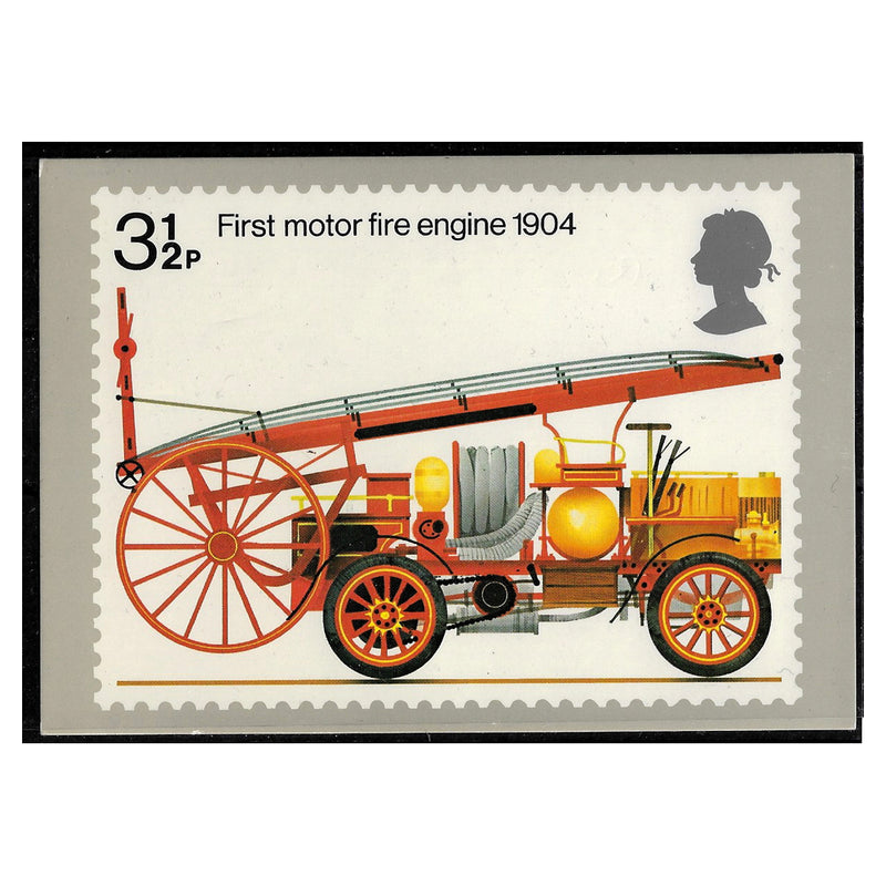 GB 1974 3-1/2p Fire engine, PHQ card no. 6, fine mint. SG950_GBP0950M