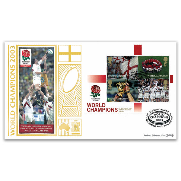 2003 England Rugby World Champions M/S GOLD 500_GOLD270