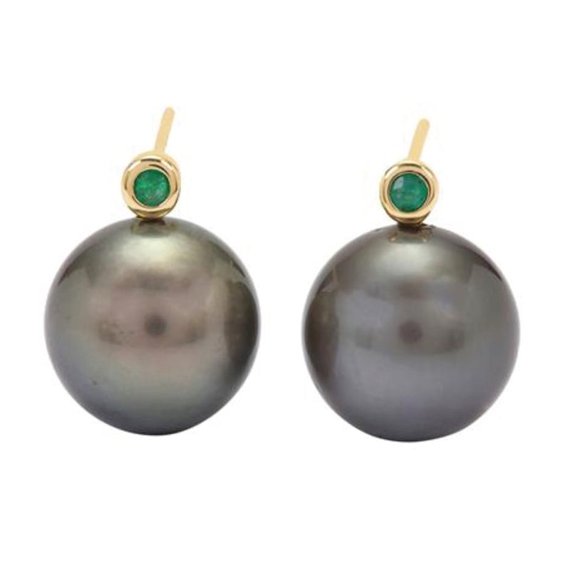 Pearl & Emerald Earrings