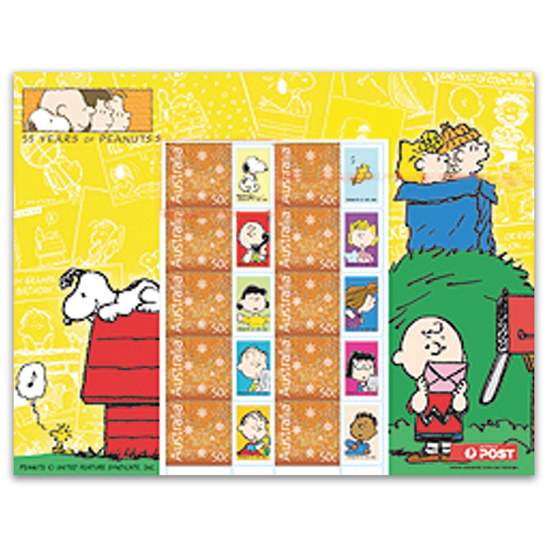 2005 Australia - Peanuts 55th Anniversary Stamp Sheet_PSM0187