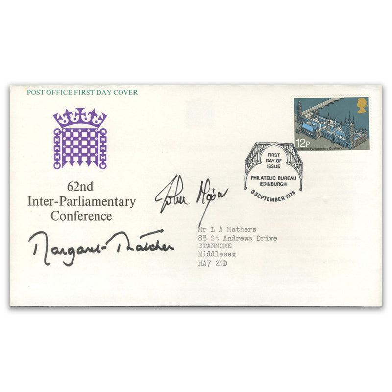 1975 Parliament. Signed Margaret Thatcher & John Major_SIGP0230