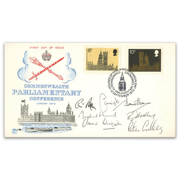 1973 Parliament. Signed Carrington, Patten, Howard, Waddington, Owen, Hattersley & Lilley_SIGP0238