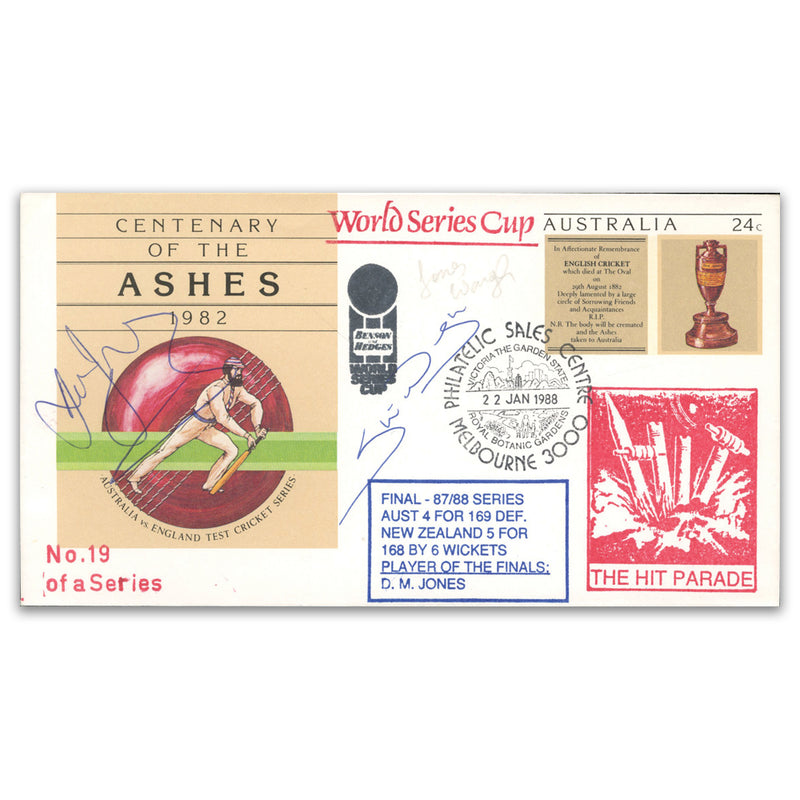 1988 Australia Ashes. Signed Steve Waugh & Dean Jones_SIGS0268