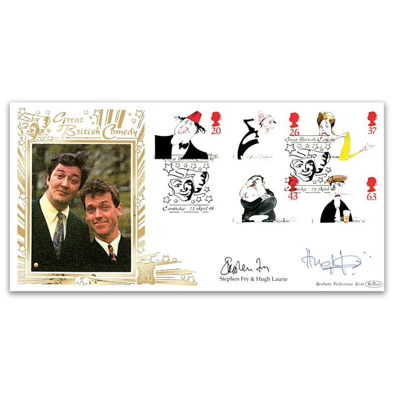 1998 Comedians Signed Stephen Fry & Hugh Laurie