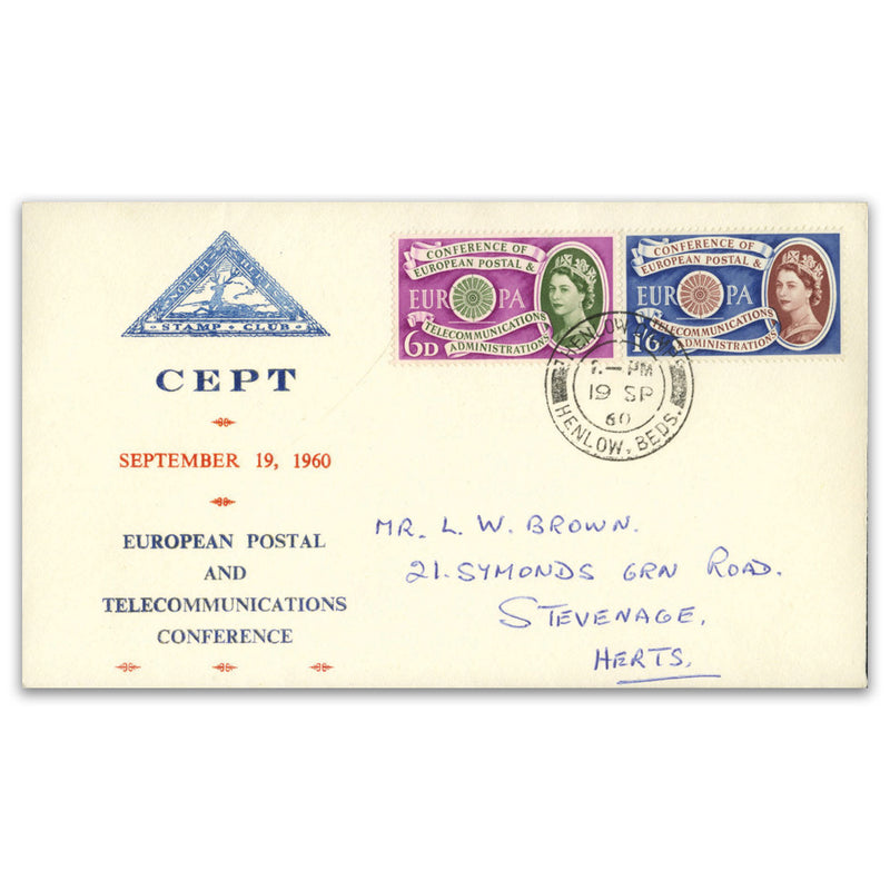 1960 Europa used on addressed North Herts cachet FDC._TX6009K