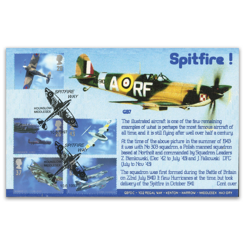 1997 Architects of the Air. GBFDC Official - Spitfire Way h/s_TX9706F