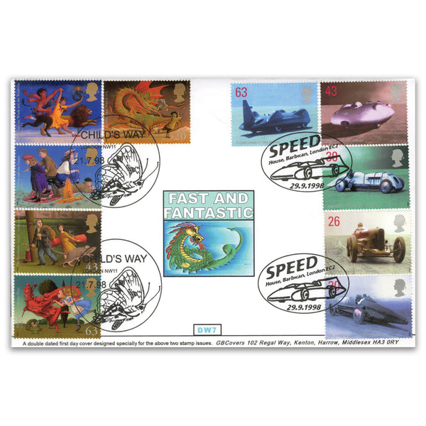 1998 Magical Worlds, Dbld 1998 Speed. GB Cover Double Official_TX9807D