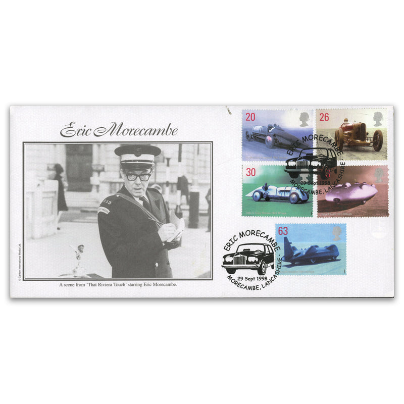 1998 Speed Cambridge Stamp Centre Official - Eric Morecambe handstamp_TX9809F