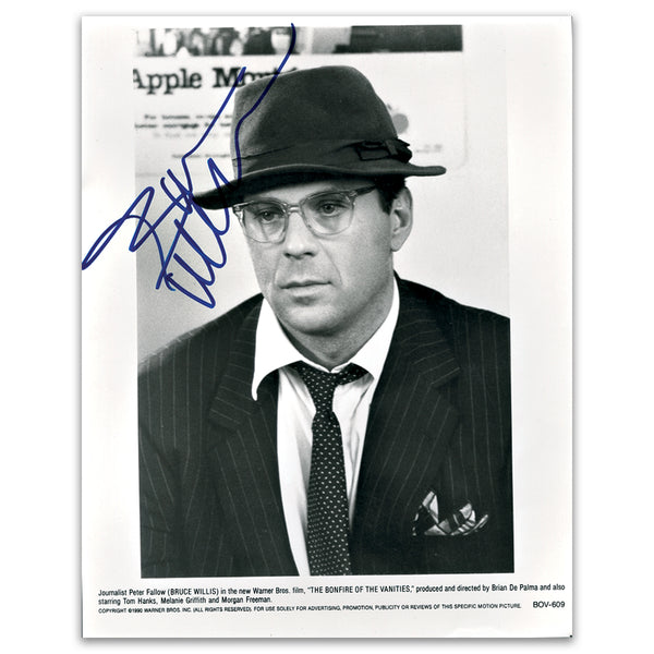 Bruce Willis - Autograph - Signed Black and White Photograph_UFP1017