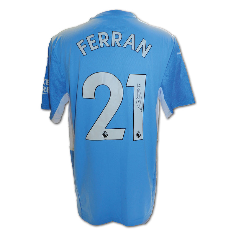 Ferran Torres Signed Manchester City Shirt