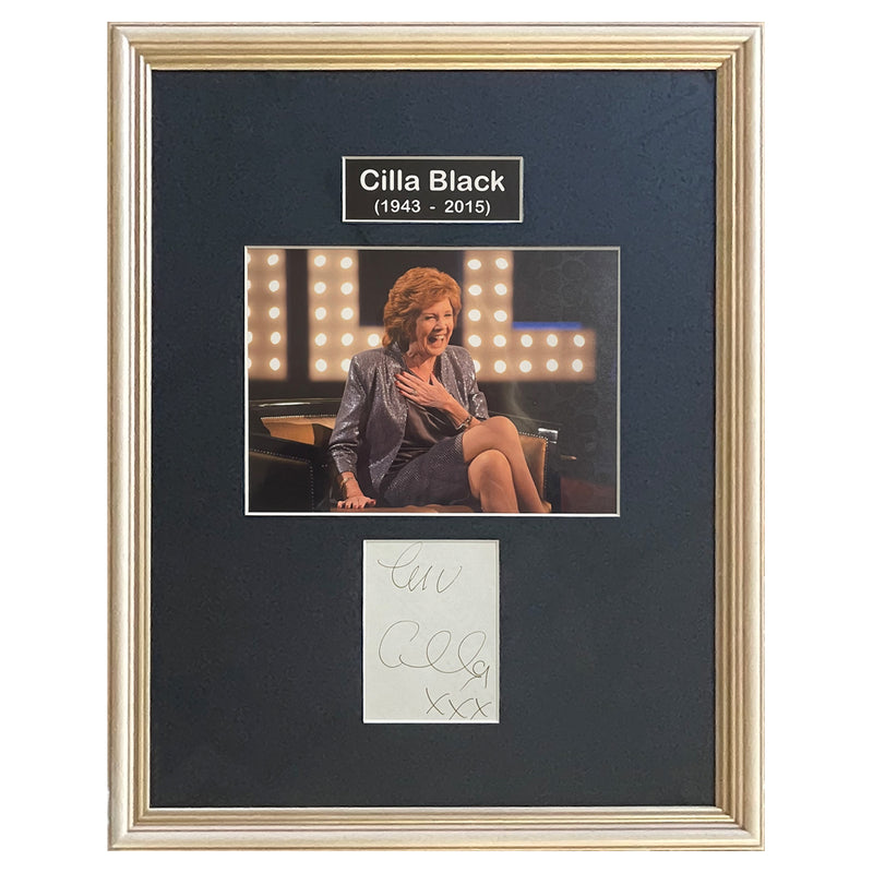 Cilla Black Autograph