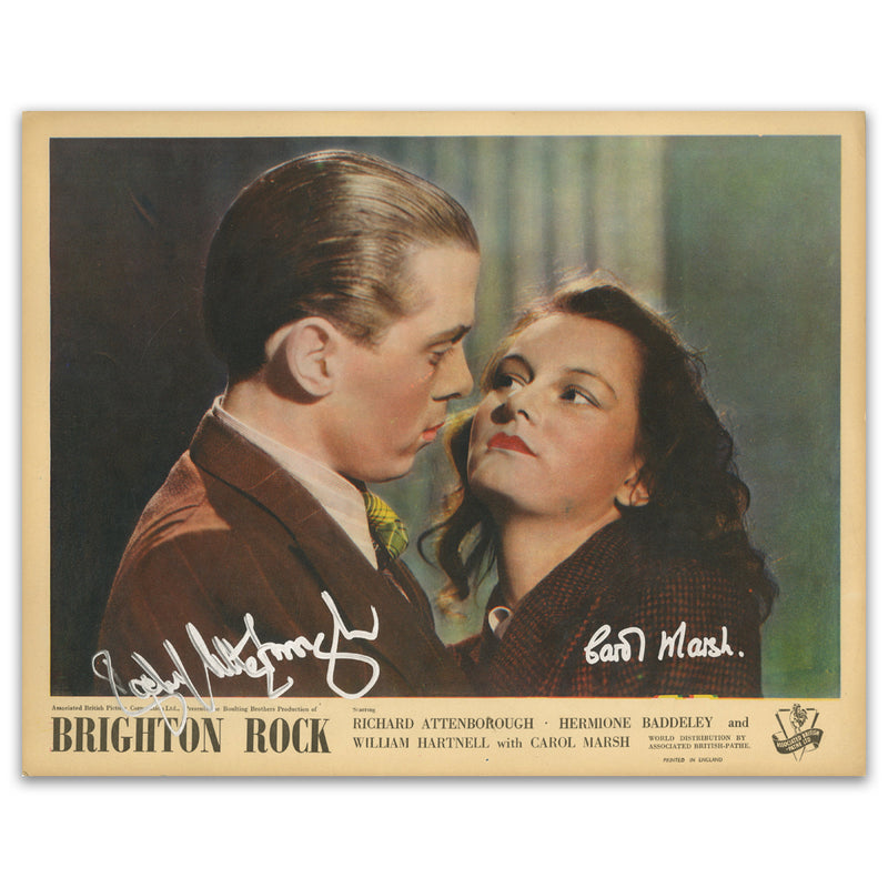 Richard Attenborough & Carol Marsh Autograph