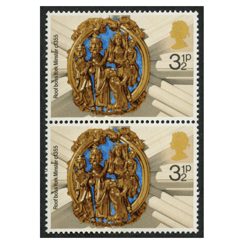 GB 1974  3 1/2p Christmas Phosphor Omitted. Fine u/m SG 966Ey Variety