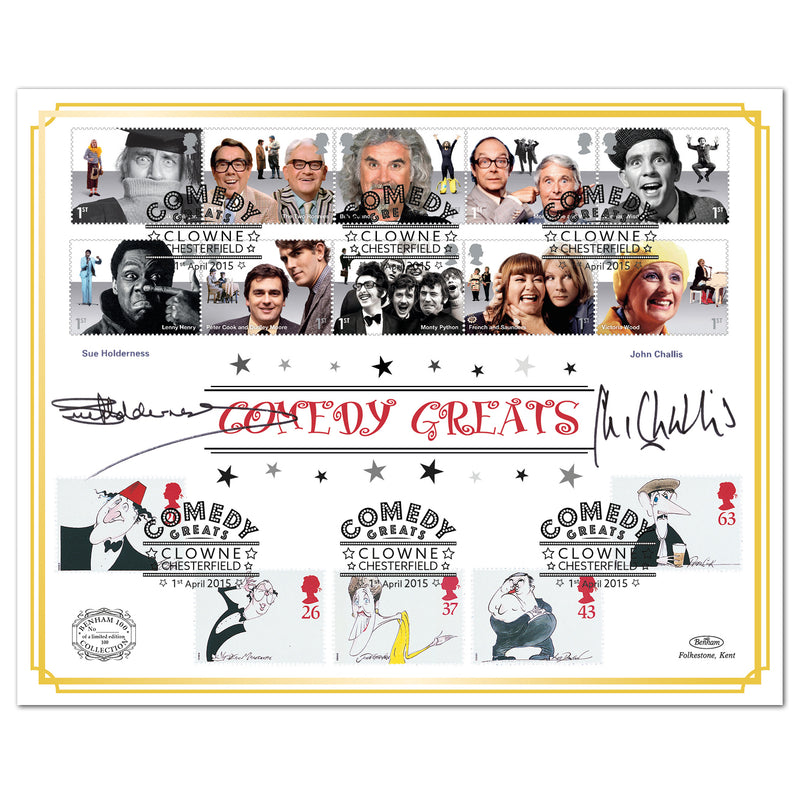 2015 Comedy Greats Benham 100 Cover Signed Sue Holderness & John Challis BHN0099S