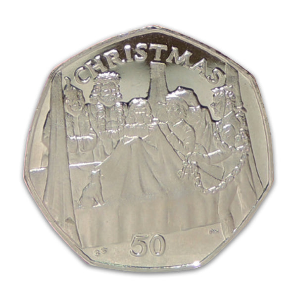 2002 Isle of Man 'A Christmas Carol' Christmas 50p