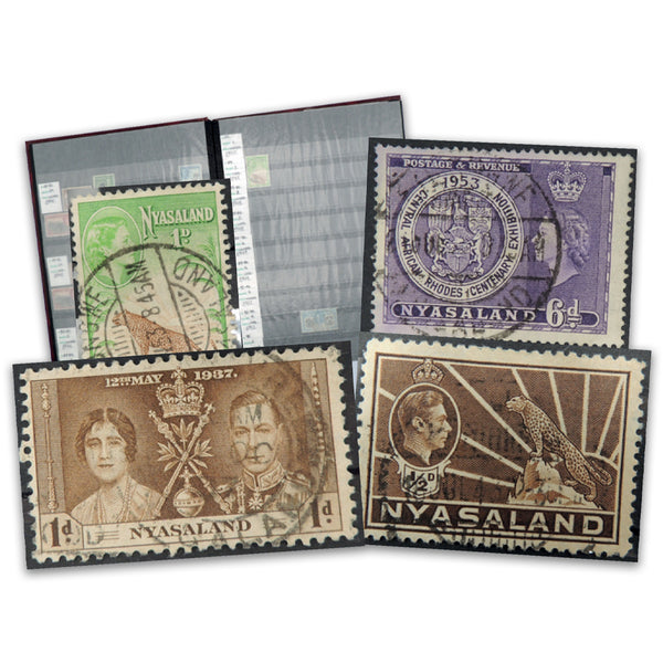 Nyasaland and Nauru Collection of Mint & Used to 1960