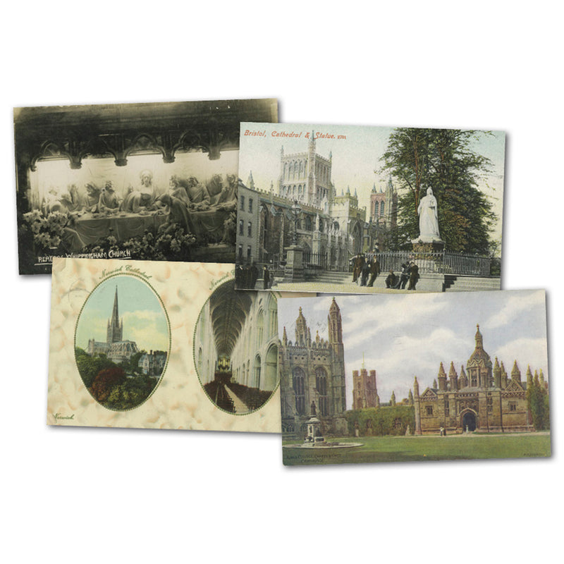 30+ vintage Cathedral & Churches postcards CXX0463