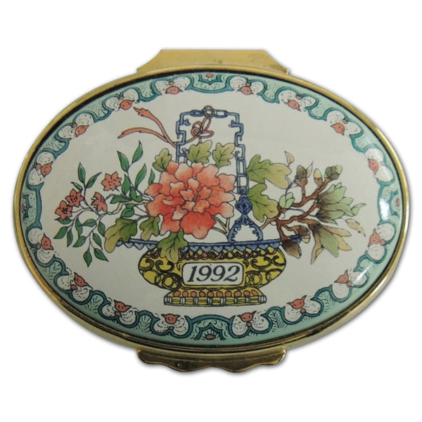 Halcyon Days 1992 A Year to Remember  Enamel Box CXX0517