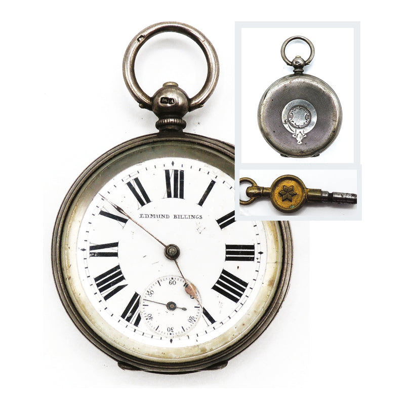 Edmund Billings Silver Pocket Watch CXX0564