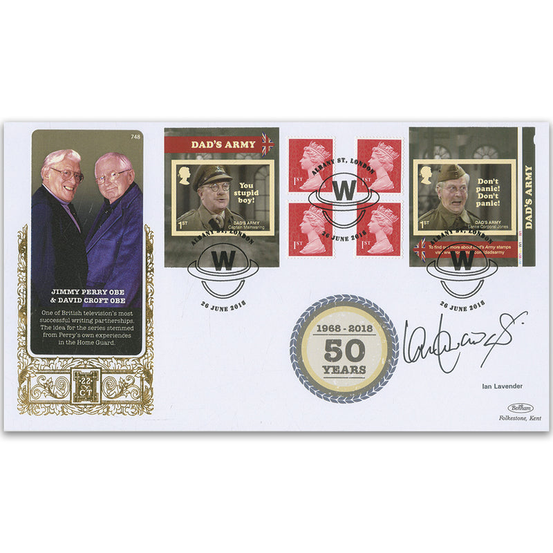 2018 Dad's Army Retail Booklet GOLD 500 - Signed by Ian Lavender GOLD748S