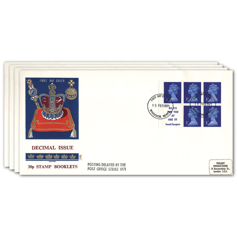 1971 Decimal stamp booklets RCJ11019