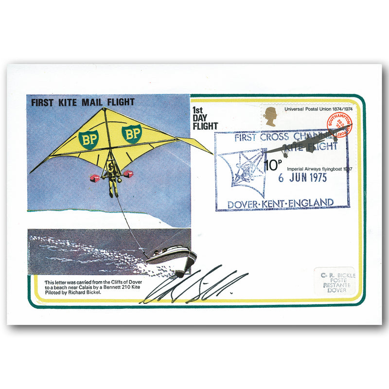 1975 First Kite Mail - Signed Richard Bickel RFC39