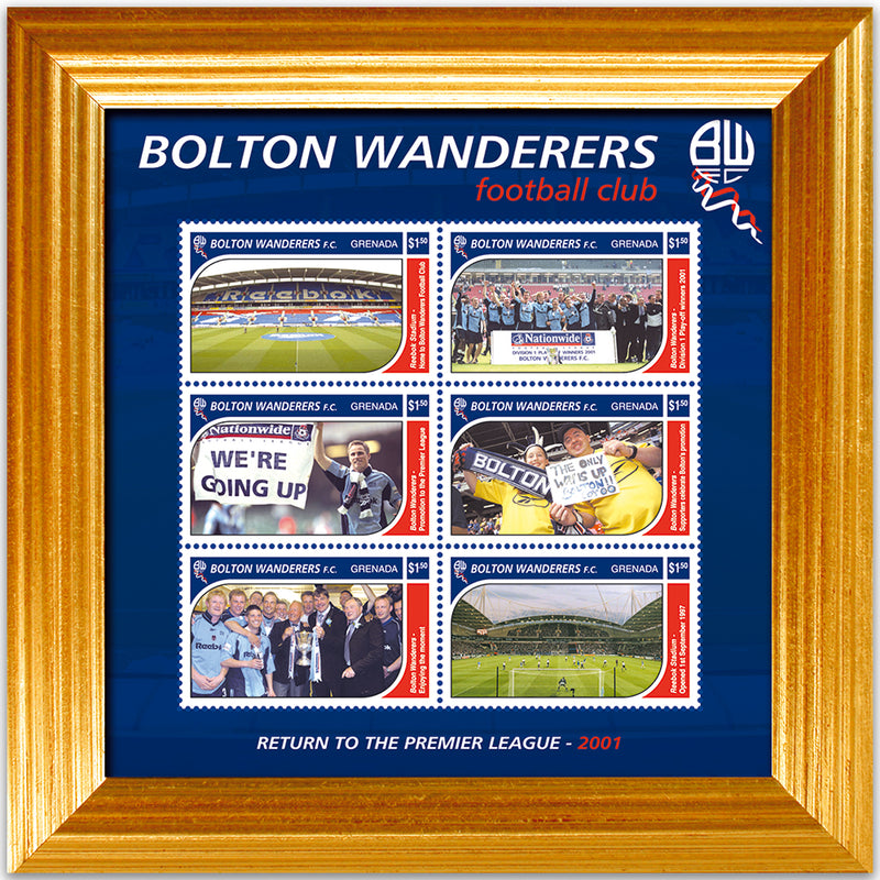 Bolton Grenada stamp sheet framed SD061