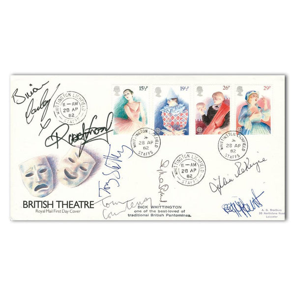 1982 Europa British Theatre - Signed Peggy Mount, Sylvia Syms and 5 Others SIGE0054