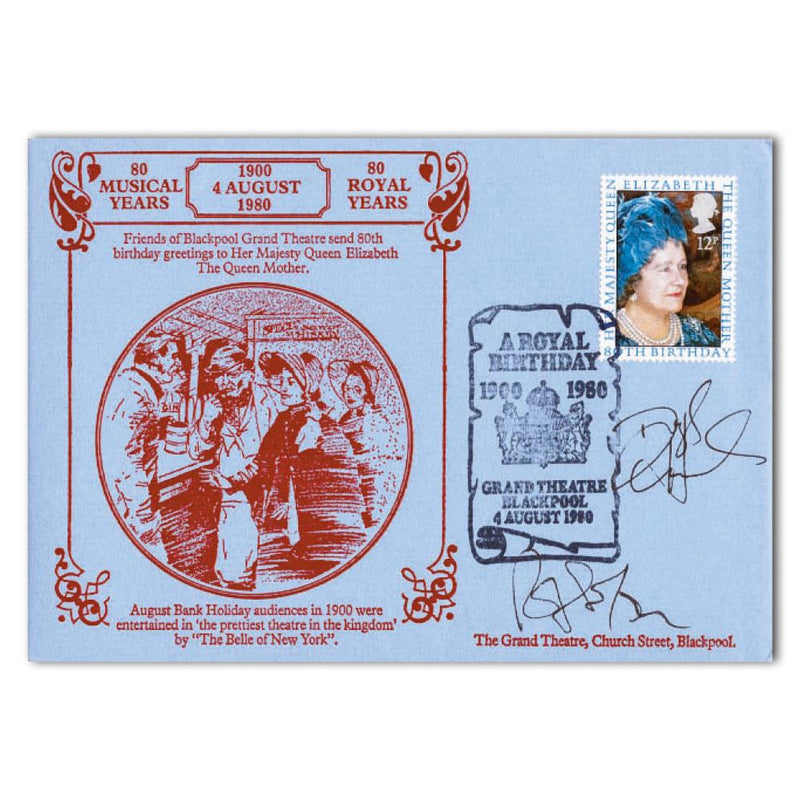 1980 Queen Mother - Blackpool Grand Theatre - Signed Daryl Hannah and 1 Other SIGE0112