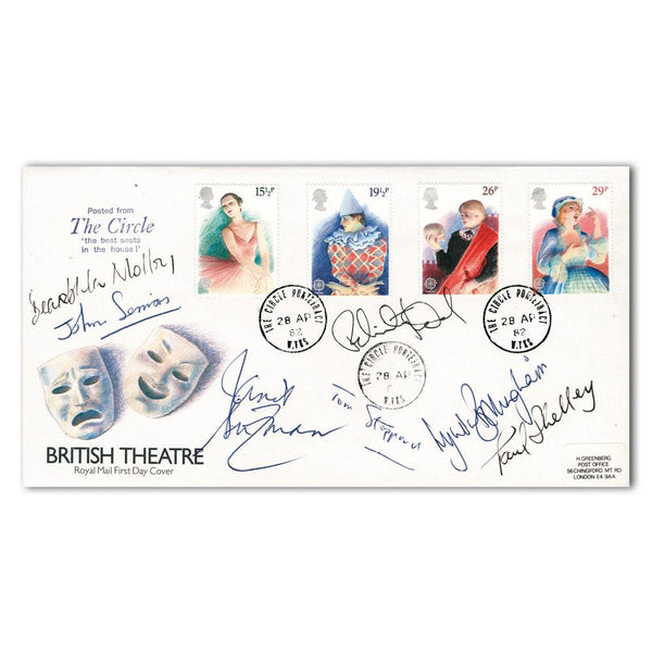 1982 British Theatre - Signed Felicity Kendal, Tom Stoppard and 5 Others SIGE0125