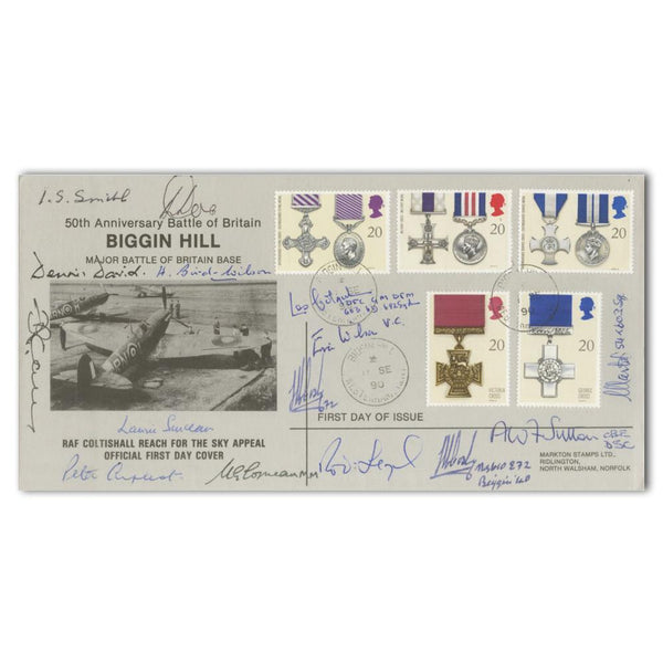 1990 Gallantry - Biggin Hill - Signed by 15 SIGM0271