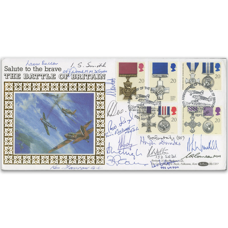 1990 Gallantry - Signed by 17 Inc. 12 BoB Veterans SIGM0294