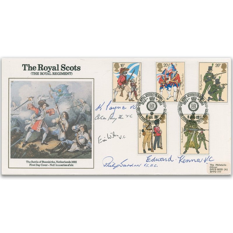 1983 British Army - Signed by 5 VC Holders SIGM0300